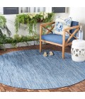 Safavieh Beach House BHS218 Blue 6'-7" X 6'-7" Round Area Rug
