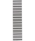 Safavieh Beach House BHS222 Light Grey / Charcoal 2'-2" X 6' Runner Area Rug