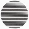 Safavieh Beach House BHS222 Light Grey / Charcoal 6'-7" X 6'-7" Round Area Rug
