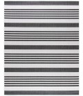 Safavieh Beach House BHS222 Light Grey / Charcoal 3' X 5' Rectangle Area Rug