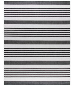 Safavieh Beach House BHS222 Light Grey / Charcoal 3' X 5' Rectangle Area Rug