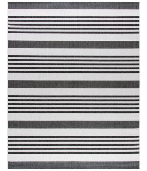 Safavieh Beach House BHS222 Light Grey / Charcoal 3' X 5' Rectangle Area Rug