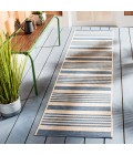 Safavieh Beach House BHS222 Beige / Blue 2'-2" X 6' Runner Area Rug
