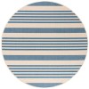 Safavieh Beach House BHS222 Beige / Blue 6'-7" X 6'-7" Round Area Rug