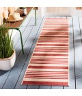 Safavieh Beach House BHS222 Beige / Red 2'-2" X 6' Runner Area Rug