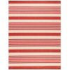 Safavieh Beach House BHS222 Beige / Red 3' X 5' Rectangle Area Rug
