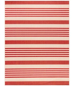 Safavieh Beach House BHS222 Beige / Red 9' X 12' Rectangle Area Rug