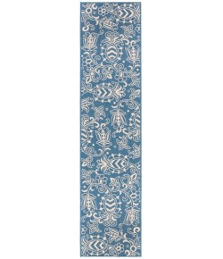 Safavieh Beach House BHS246 Blue / Beige 2'-2" X 8' Runner Area Rug