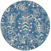 Safavieh Beach House BHS246 Blue / Beige 6'-7" X 6'-7" Round Area Rug