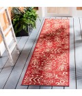 Safavieh Beach House BHS246 Red / Beige 2'-2" X 8' Runner Area Rug