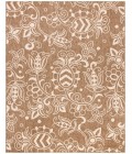 Safavieh Beach House BHS246 Brown / Beige 6'-7" X 6'-7" Round Area Rug