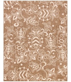 Safavieh Beach House BHS246 Brown / Beige 6'-7" X 6'-7" Round Area Rug