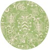 Safavieh Beach House BHS246 Green / Beige 6'-7" X 6'-7" Round Area Rug