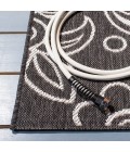 Safavieh Beach House BHS246 Black / Light Grey 6'-7" X 6'-7" Square Area Rug