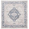 Safavieh Blair Washable BLR200 Beige / Navy 6'-7" X 6'-7" Square Area Rug