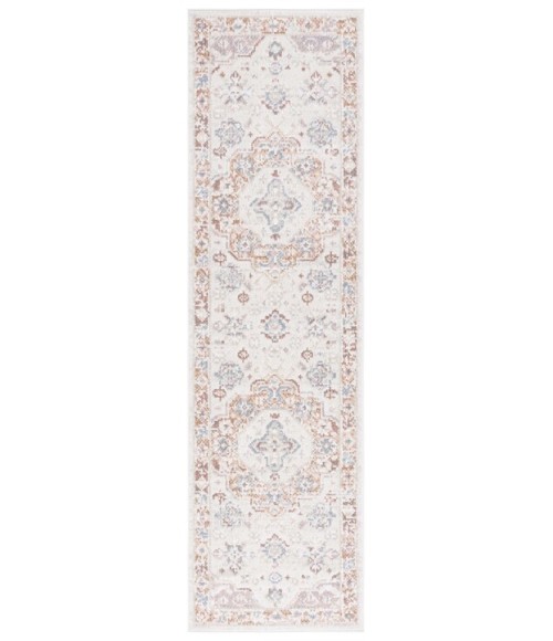 Safavieh Blair Washable BLR202 Beige / Rust 2'-2" X 8' Runner Area Rug