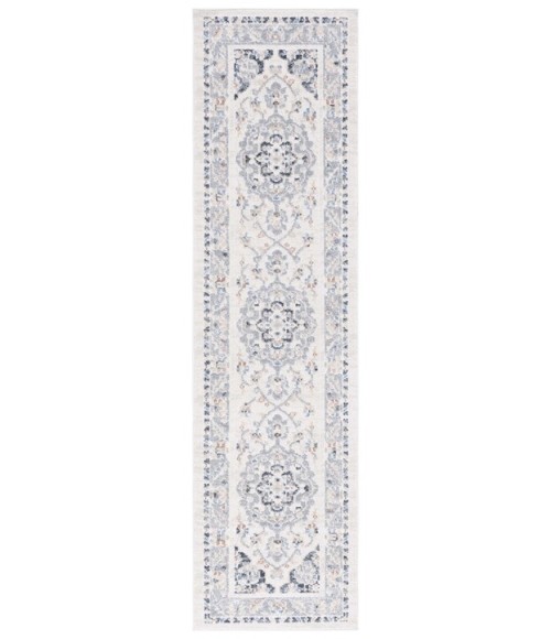 Safavieh Blair Washable BLR204 Beige / Grey Navy 2'-2" X 8' Runner Area Rug