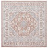 Safavieh Blair Washable BLR206 Rose / Grey 6'-7" X 6'-7" Square Area Rug