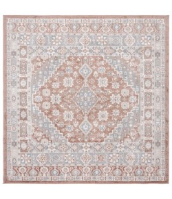 Safavieh Blair Washable BLR206 Rose / Grey 6'-7" X 6'-7" Square Area Rug