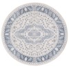 Safavieh Blair Washable BLR208 Beige / Grey Blue 6'-7" X 6'-7" Round Area Rug