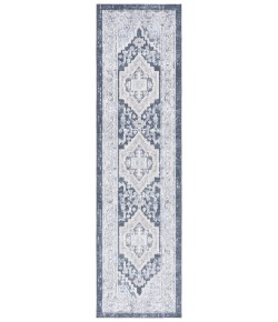 Safavieh Blair Washable BLR210 Beige / Navy 2'-2" X 8' Runner Area Rug