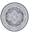 Safavieh Blair Washable BLR210 Beige / Navy 6'-7" X 6'-7" Round Area Rug
