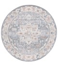 Safavieh Blair Washable BLR212 Beige / Blue 6'-7" X 6'-7" Round Area Rug