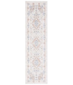 Safavieh Blair Washable BLR214 Beige / Rust 2'-2" X 8' Runner Area Rug