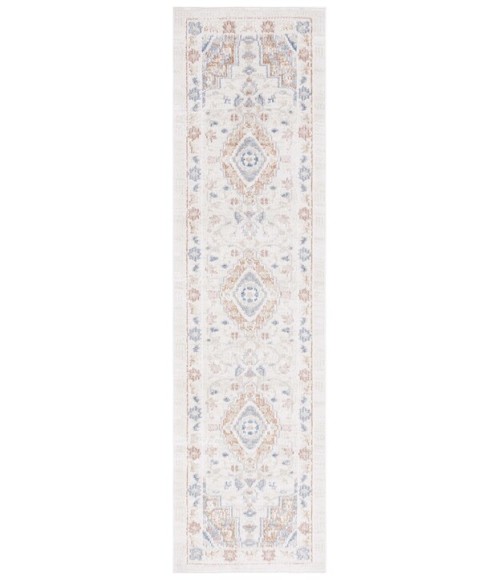 Safavieh Blair Washable BLR214 Beige / Rust 2'-2" X 8' Runner Area Rug