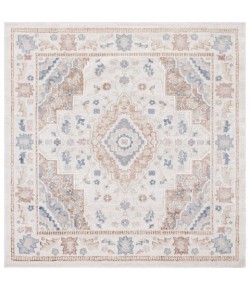 Safavieh Blair Washable BLR214 Beige / Rust 6'-7" X 6'-7" Square Area Rug