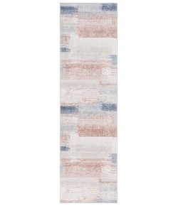 Safavieh Blair Washable BLR216 Beige / Blue Rust 2'-2" X 8' Runner Area Rug