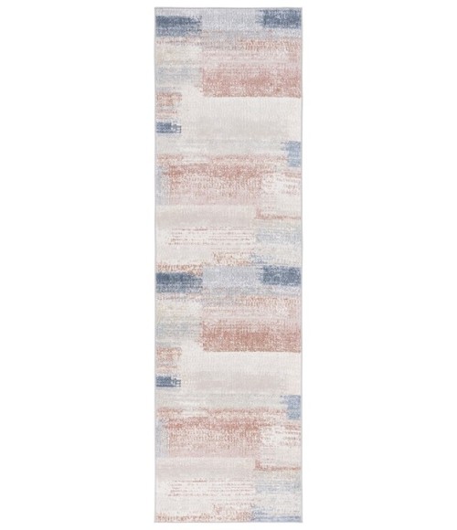 Safavieh Blair Washable BLR216 Beige / Blue Rust 2'-2" X 8' Runner Area Rug