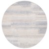 Safavieh Blair Washable BLR216 Grey / Beige 6'-7" X 6'-7" Round Area Rug