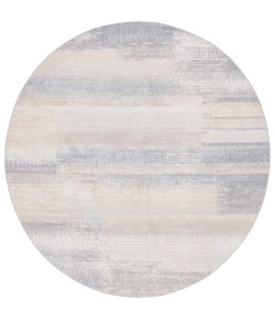 Safavieh Blair Washable BLR216 Grey / Beige 6'-7" X 6'-7" Round Area Rug
