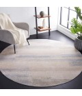 Safavieh Blair Washable BLR216 Grey / Beige 6'-7" X 6'-7" Round Area Rug