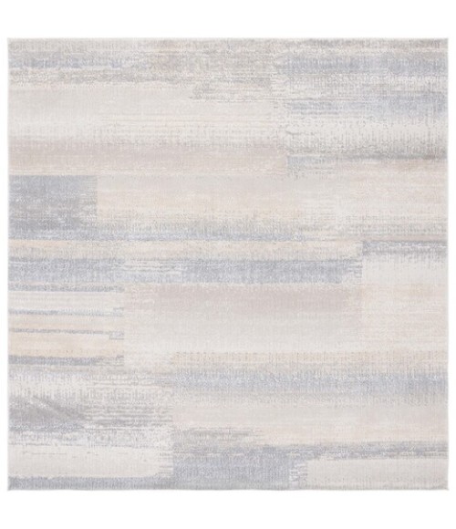 Safavieh Blair Washable BLR216 Grey / Beige 6'-7" X 6'-7" Square Area Rug