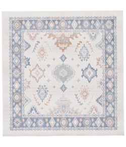 Safavieh Blair Washable BLR218 Beige / Blue 6'-7" X 6'-7" Square Area Rug