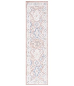 Safavieh Blair Washable BLR218 Rose / Blue 2'-2" X 8' Runner Area Rug