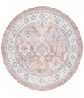 Safavieh Blair Washable BLR218 Rose / Blue 6'-7" X 6'-7" Round Area Rug