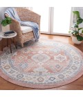 Safavieh Blair Washable BLR218 Rose / Blue 6'-7" X 6'-7" Round Area Rug