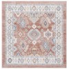 Safavieh Blair Washable BLR218 Rose / Blue 6'-7" X 6'-7" Square Area Rug
