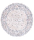 Safavieh Blair Washable BLR224 Beige / Grey 6'-7" X 6'-7" Round Area Rug