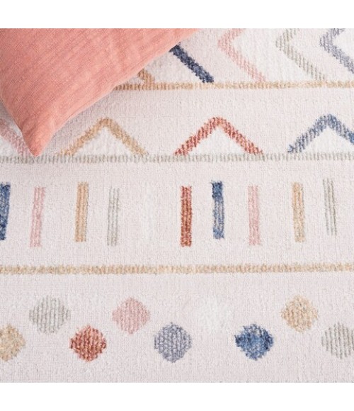 Safavieh Blair Washable BLR226 Beige / Multi 2'-2" X 8' Runner Area Rug