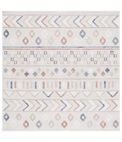 Safavieh Blair Washable BLR226 Beige / Multi 6'-7" X 6'-7" Square Area Rug