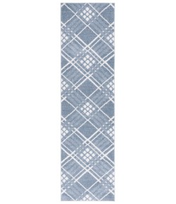 Safavieh Blair Washable BLR228 Blue / Ivory 2'-2" X 8' Runner Area Rug