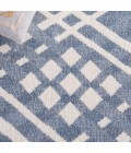 Safavieh Blair Washable BLR228 Blue / Ivory 2'-2" X 8' Runner Area Rug