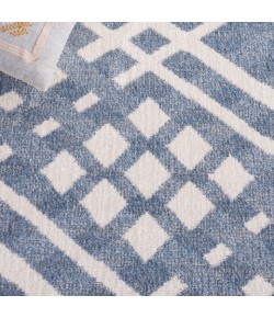 Safavieh Blair Washable BLR228 Blue / Ivory 2'-2" X 8' Runner Area Rug