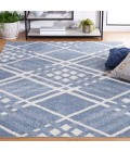 Safavieh Blair Washable BLR228 Blue / Ivory 5'-3" X 7'-6" Rectangle Area Rug
