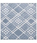 Safavieh Blair Washable BLR228 Blue / Ivory 6'-7" X 6'-7" Square Area Rug