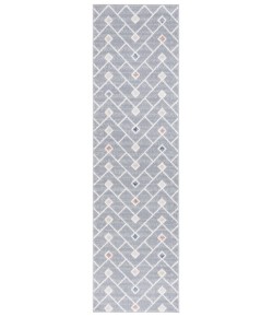 Safavieh Blair Washable BLR230 Grey / Multi 2'-2" X 8' Runner Area Rug